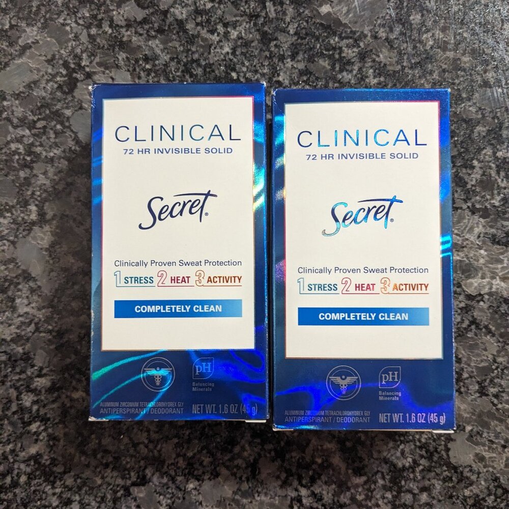 Secret Clinical Completely Clean deodorant (2 packs)